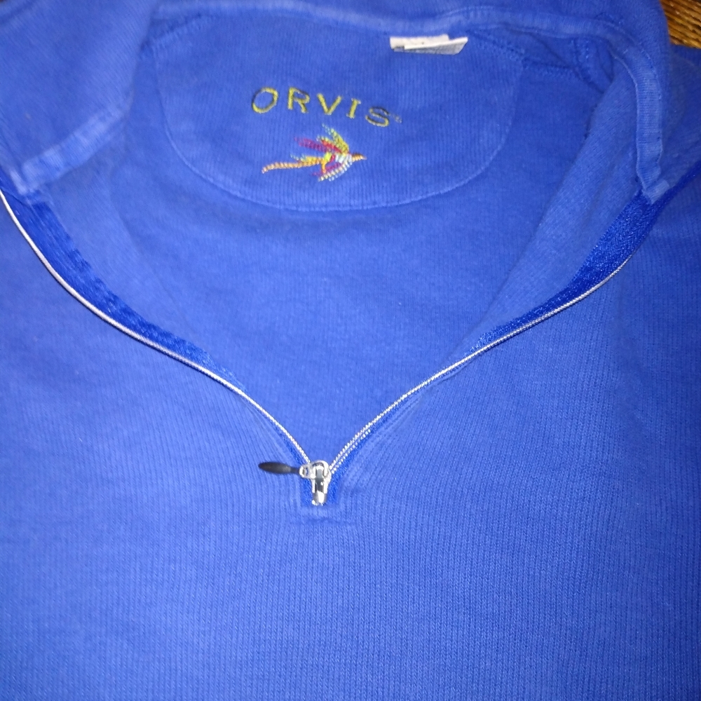 Orvis Quarter Zip Pullover Jacket Medium - image 3
